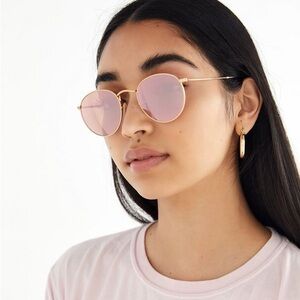 Ray-ban Round Flat Sunglasses
